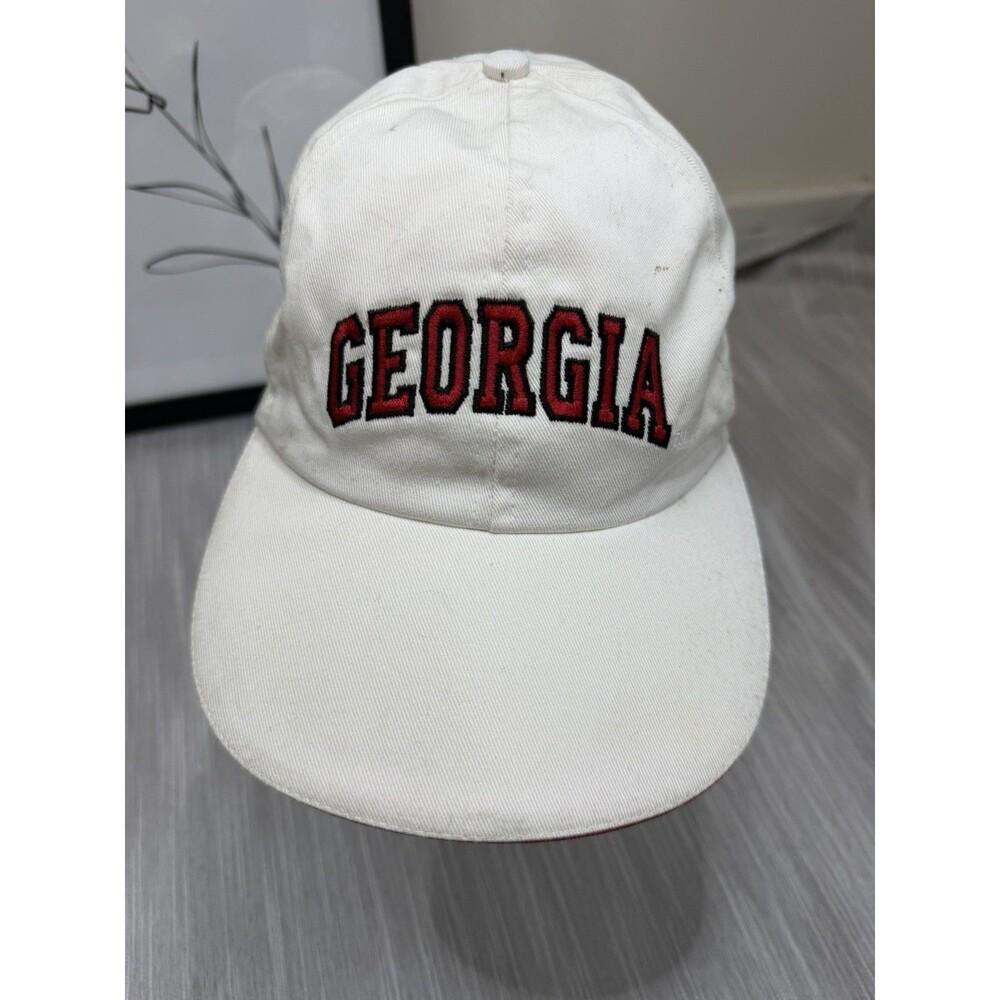 Georgia Bulldogs Vintage 90s Men’s By Texace Adjustable Strap White Red